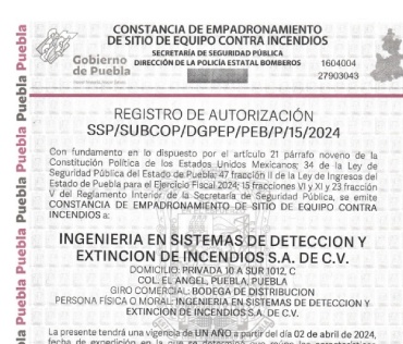 empresa certificada en la NOM-154-SCFI-2005